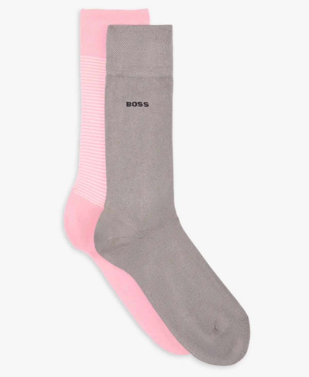 Striped Crew Socks, 2-Pack