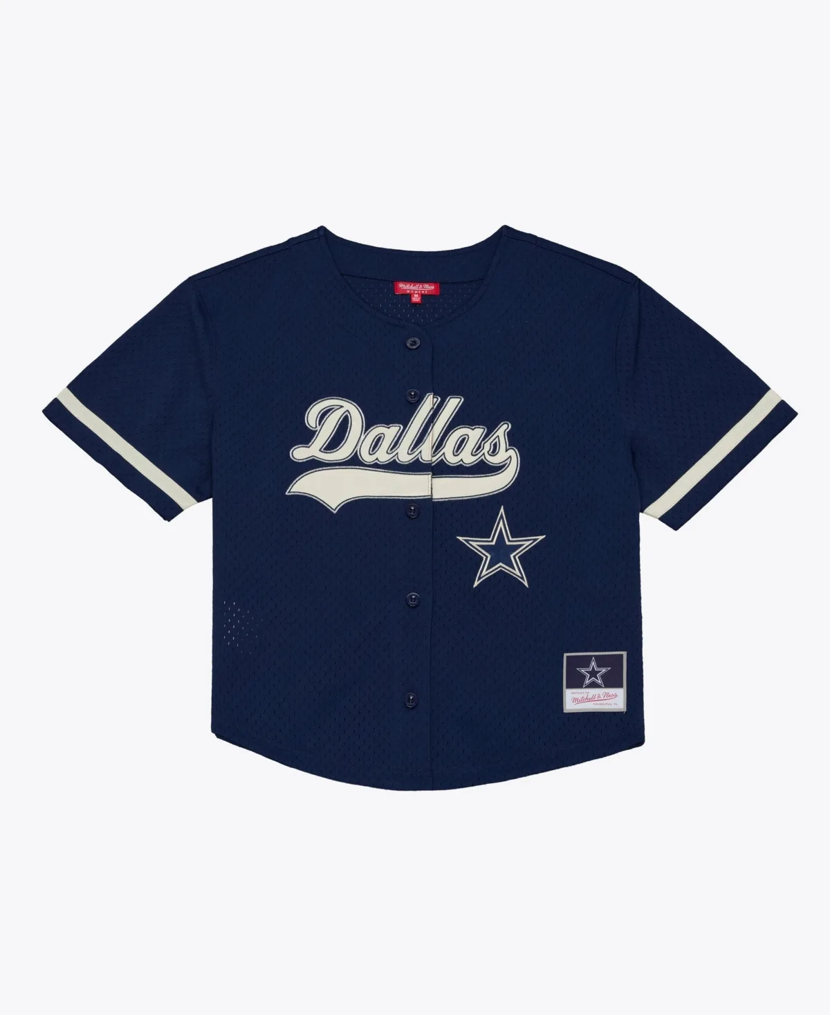 Dallas Cowboys Retro Roots Baseball Jersey by Mitchell & Ness