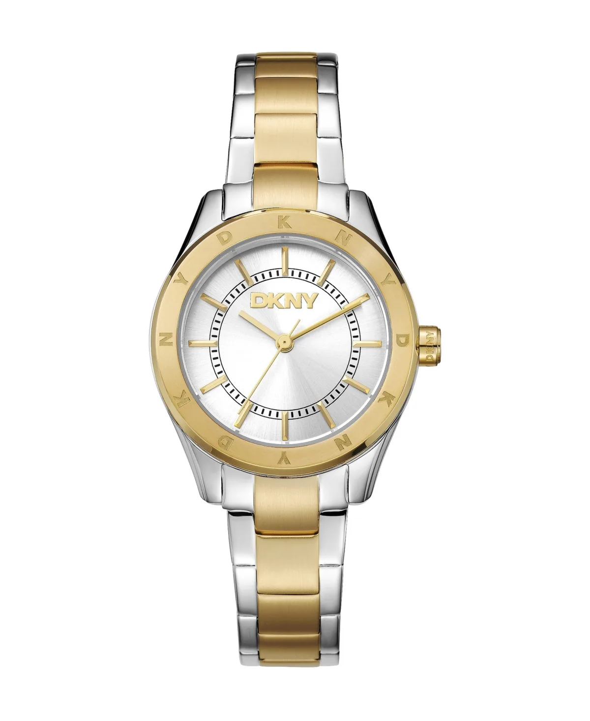 Quartz Two Tone Stainless Steel Bracelet Watch, 30mm