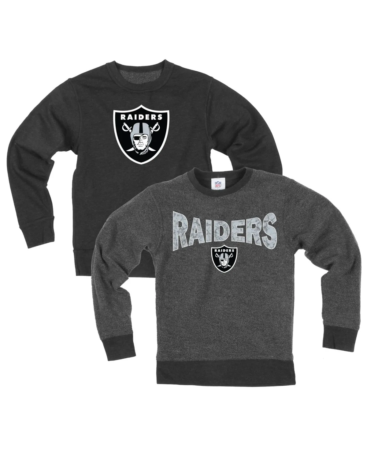 Las Vegas Raiders Reversible Fleece Sweatshirt by Wes & Willy