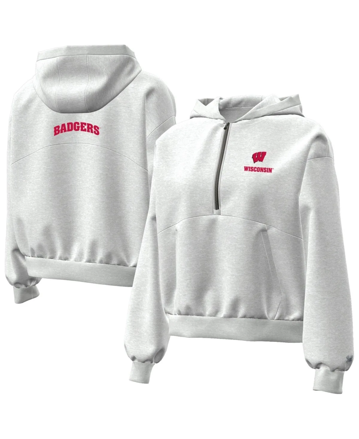 Wisconsin Badgers Icon Fleece Half-Zip Hoodie by Under Armour