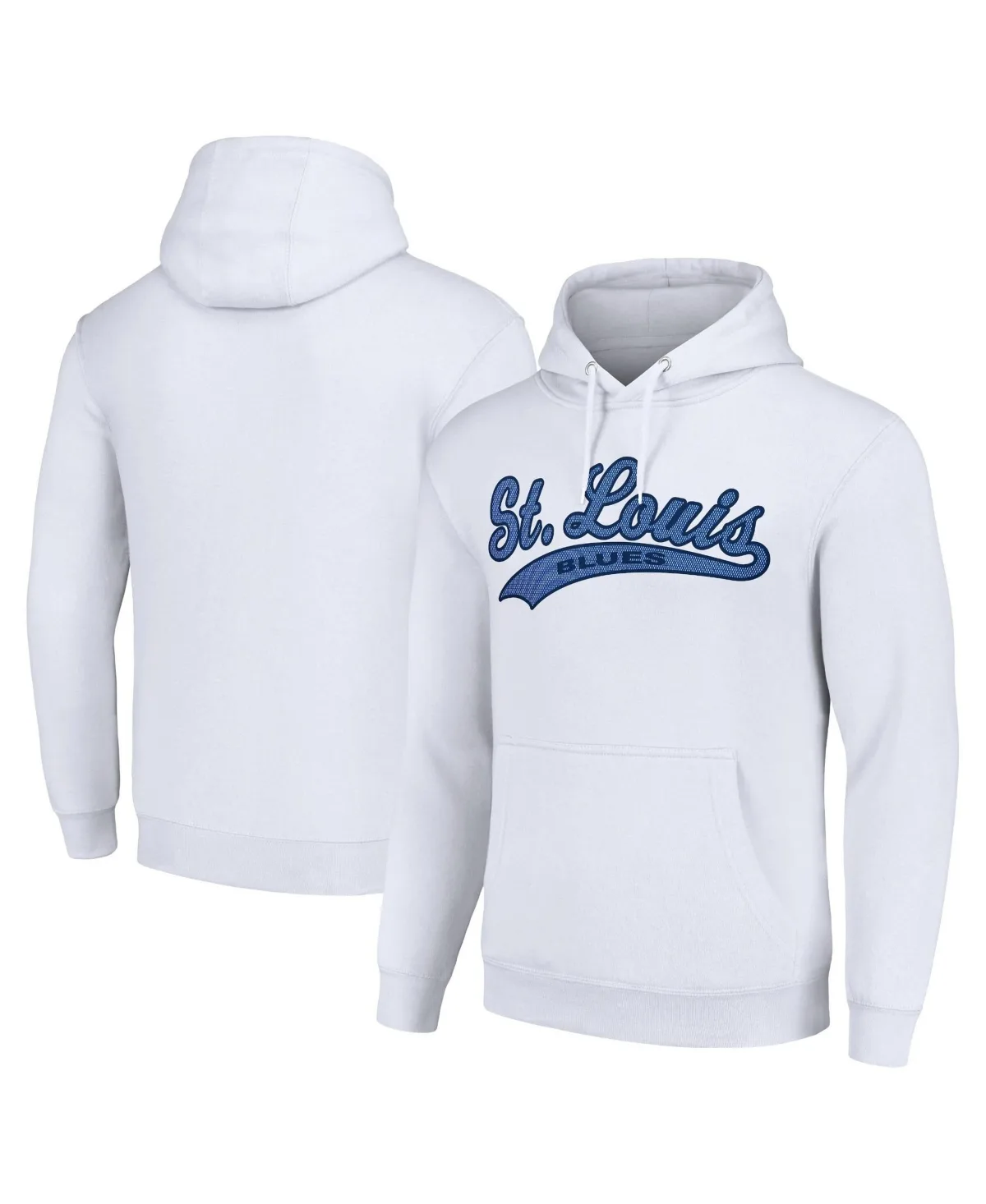St. Louis Blues Tailsweep Fleece Tri-Blend Pullover Hoodie by Starter