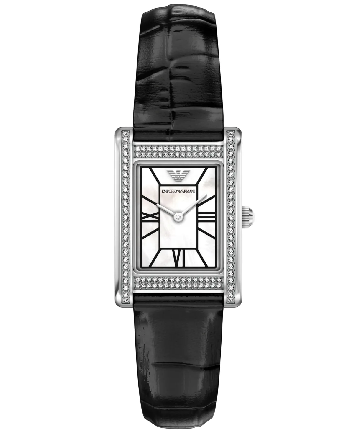 Emporio Armani Two-Hand Quartz Mother-Of-Pearl Leather Watch 23mm by Armani