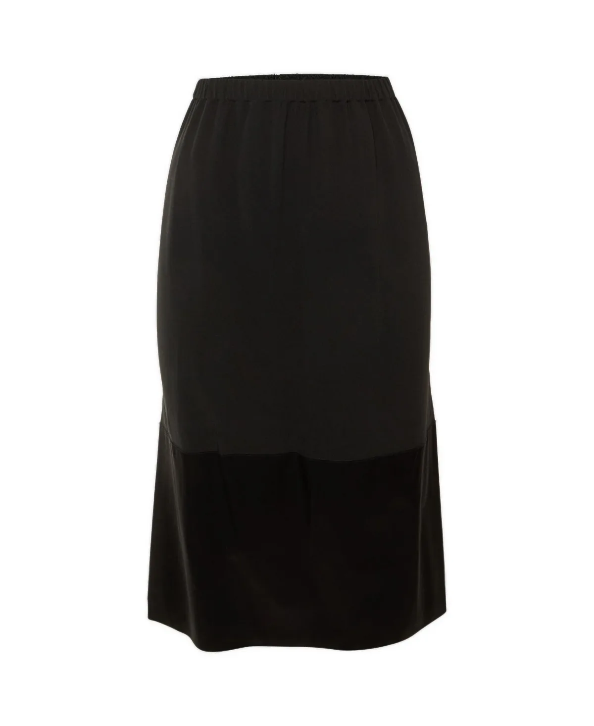 Pre-Owned Celine Crepe Paneled Midi Skirt by Celine