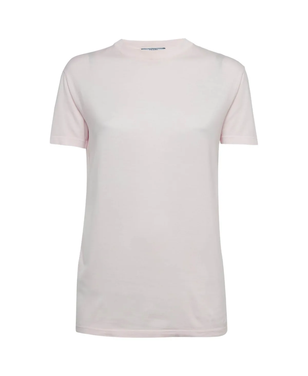Pre-Owned Prada Pastel Pink Cotton Crewneck T-Shirt by Prada