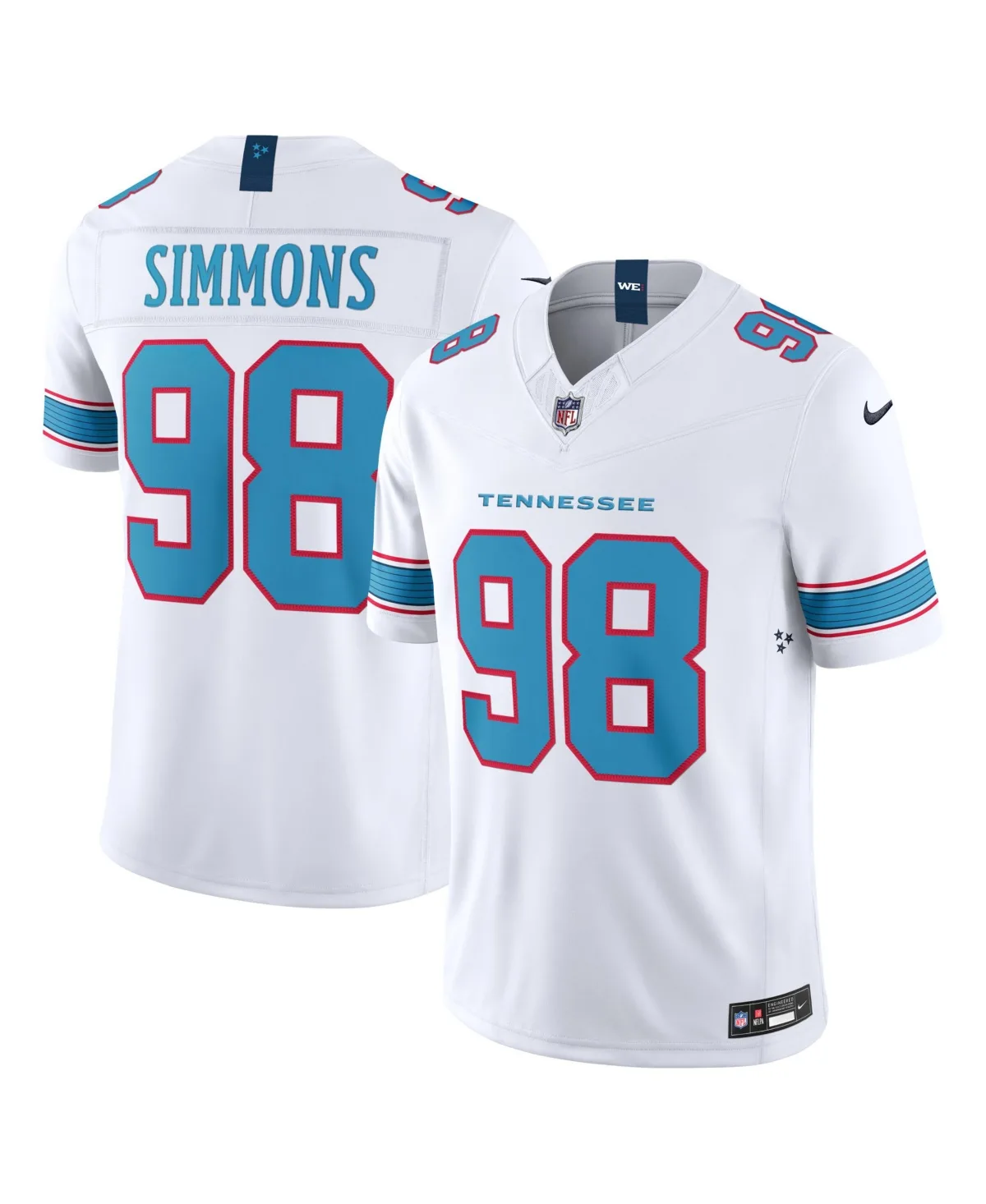 Jeffery Simmons Tennessee Titans Vapor F.u.s.e. Sewn Down Limited Jersey by Nike