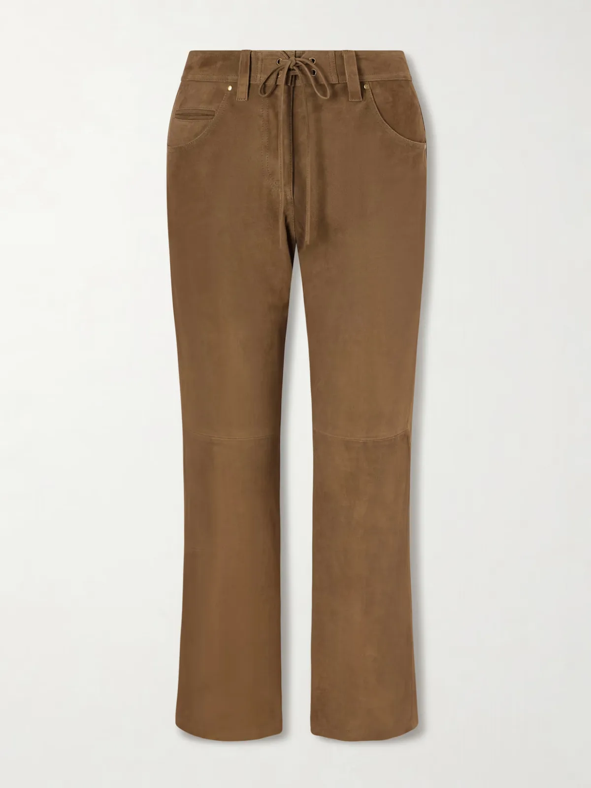 - Camilany Suede Slim-fit Pants -
