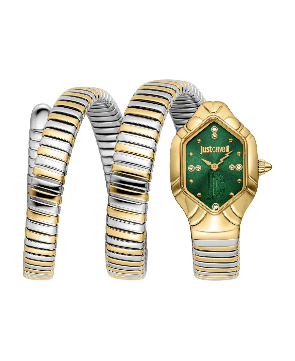Just Cavalli Quartz Two Tone Stainless Steel Bracelet Watch by Just Cavalli