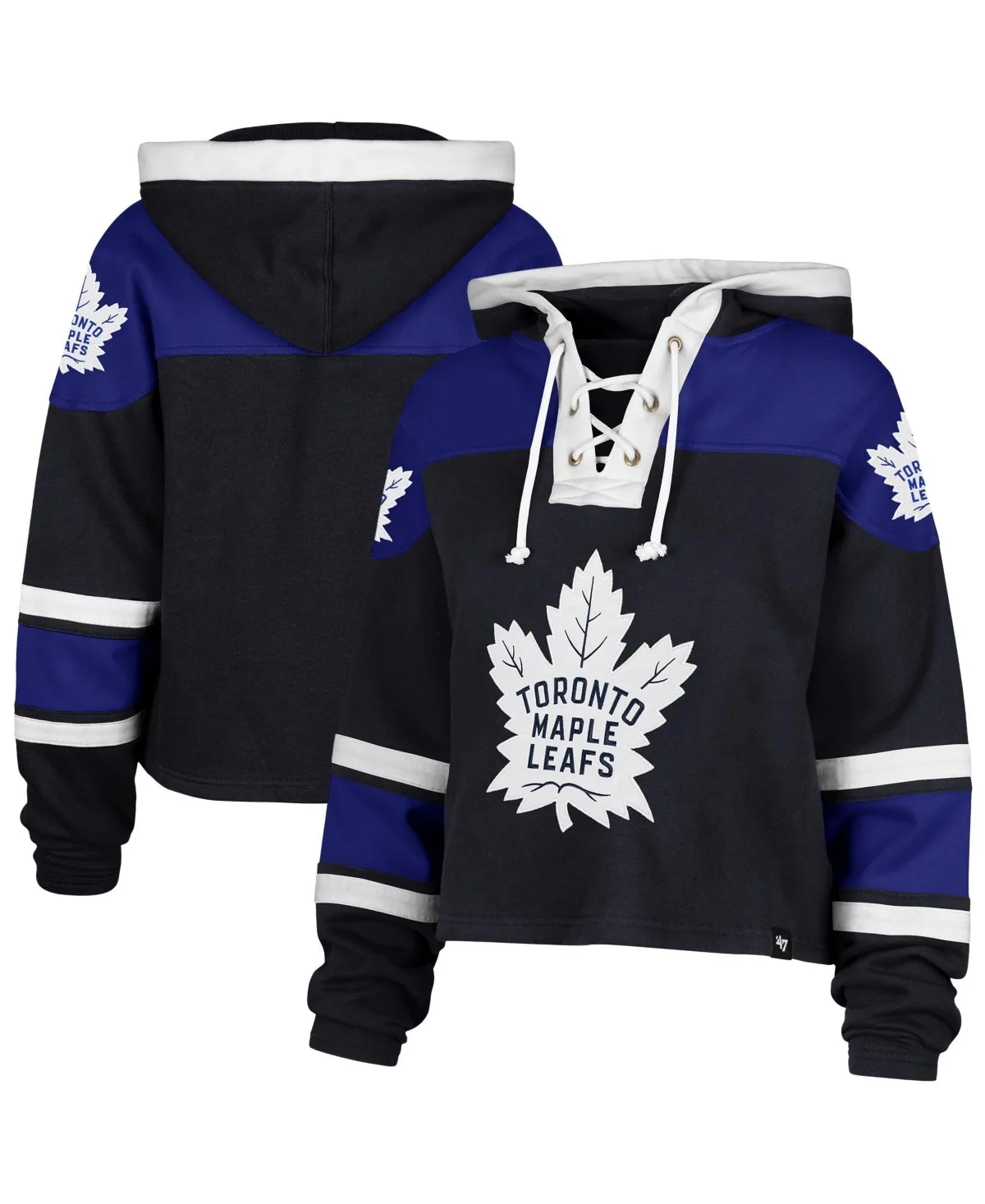 Toronto Maple Leafs Cropped Lacer Hoodie