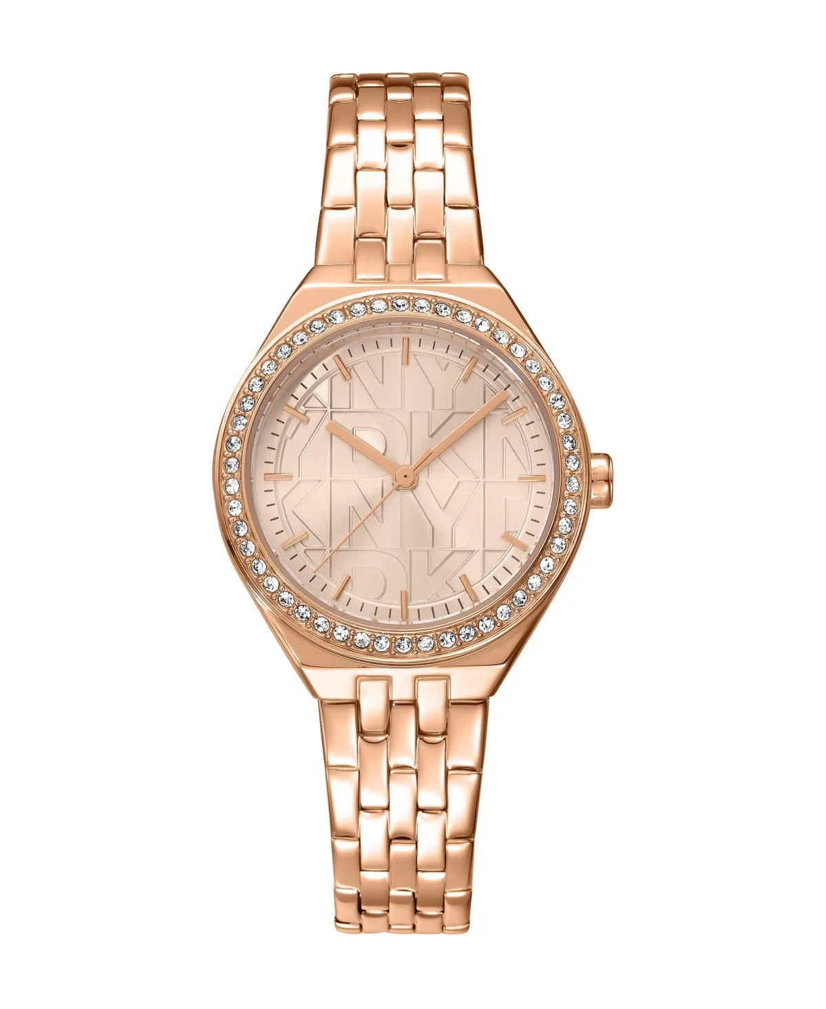 Quartz Rose Gold Stainless Steel Bracelet Watch, 30mm by DKNY
