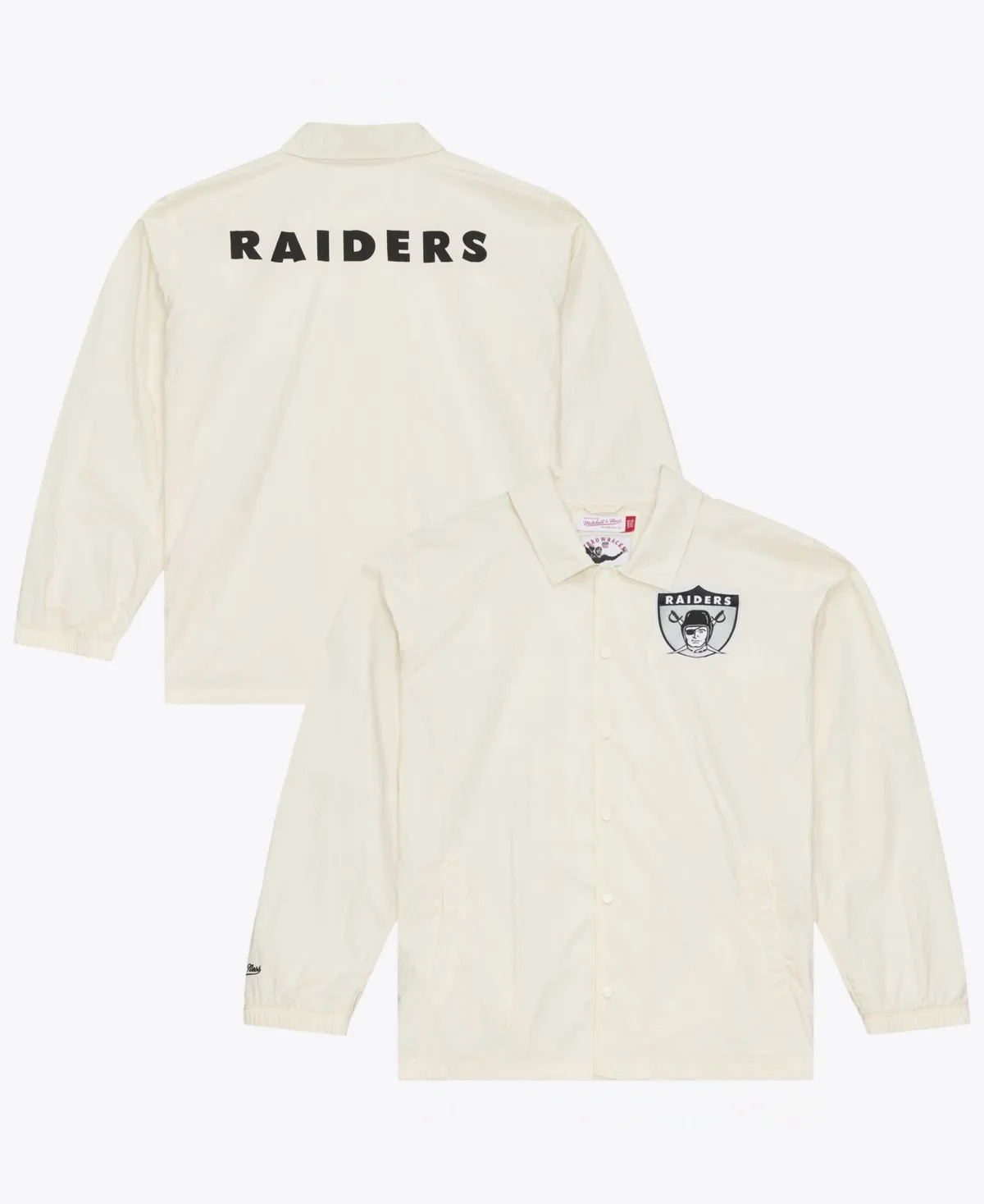 Las Vegas Raiders Retro Roots Coaches Jacket by Mitchell & Ness