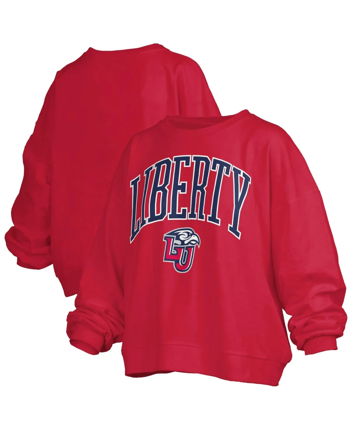 Liberty Flames Oversized Janise Arch Over Logo Fleece Sweatshirt