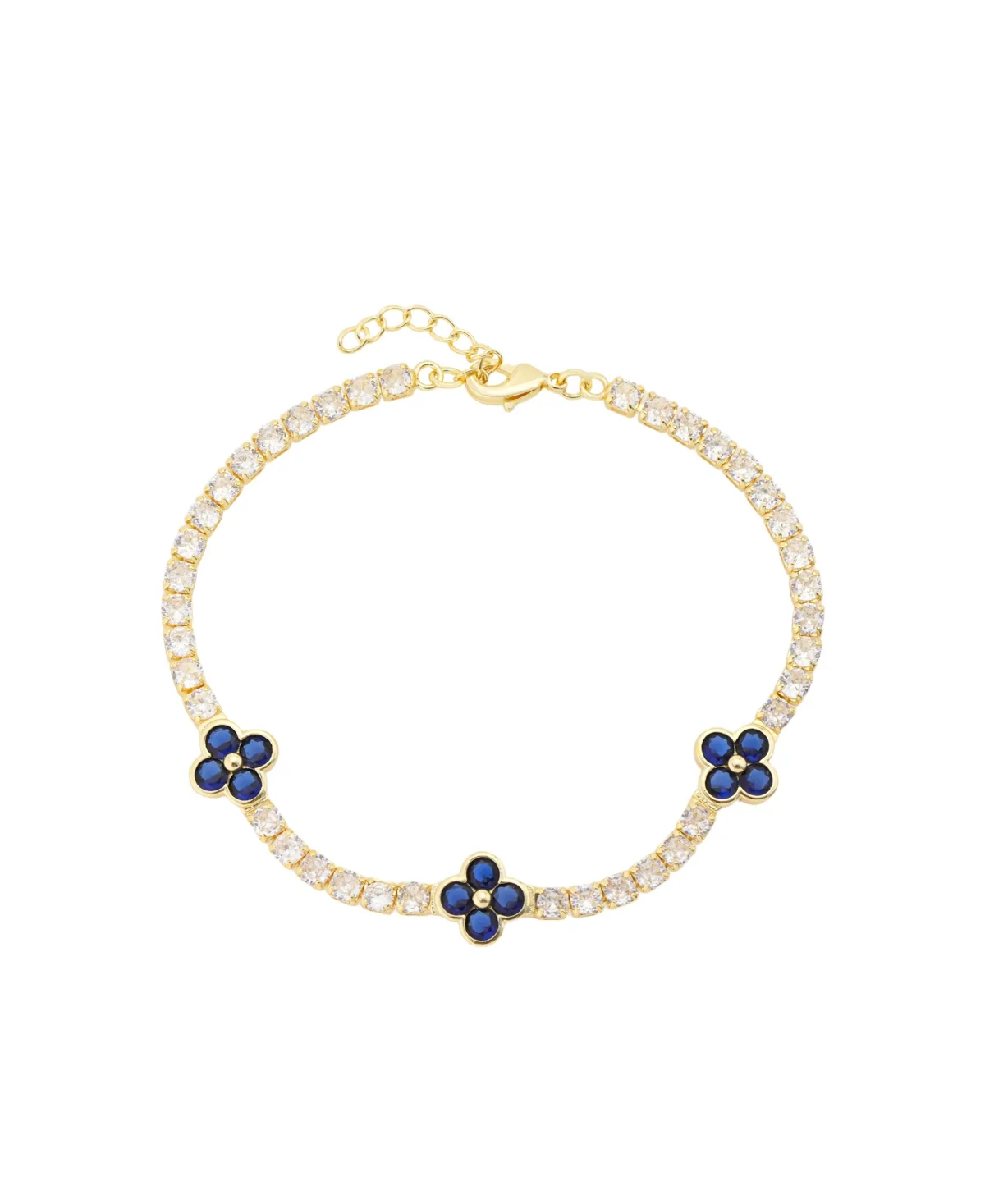 Gold-Tone Cubic Zirconia Tennis Adjustable Bracelet by Unwritten