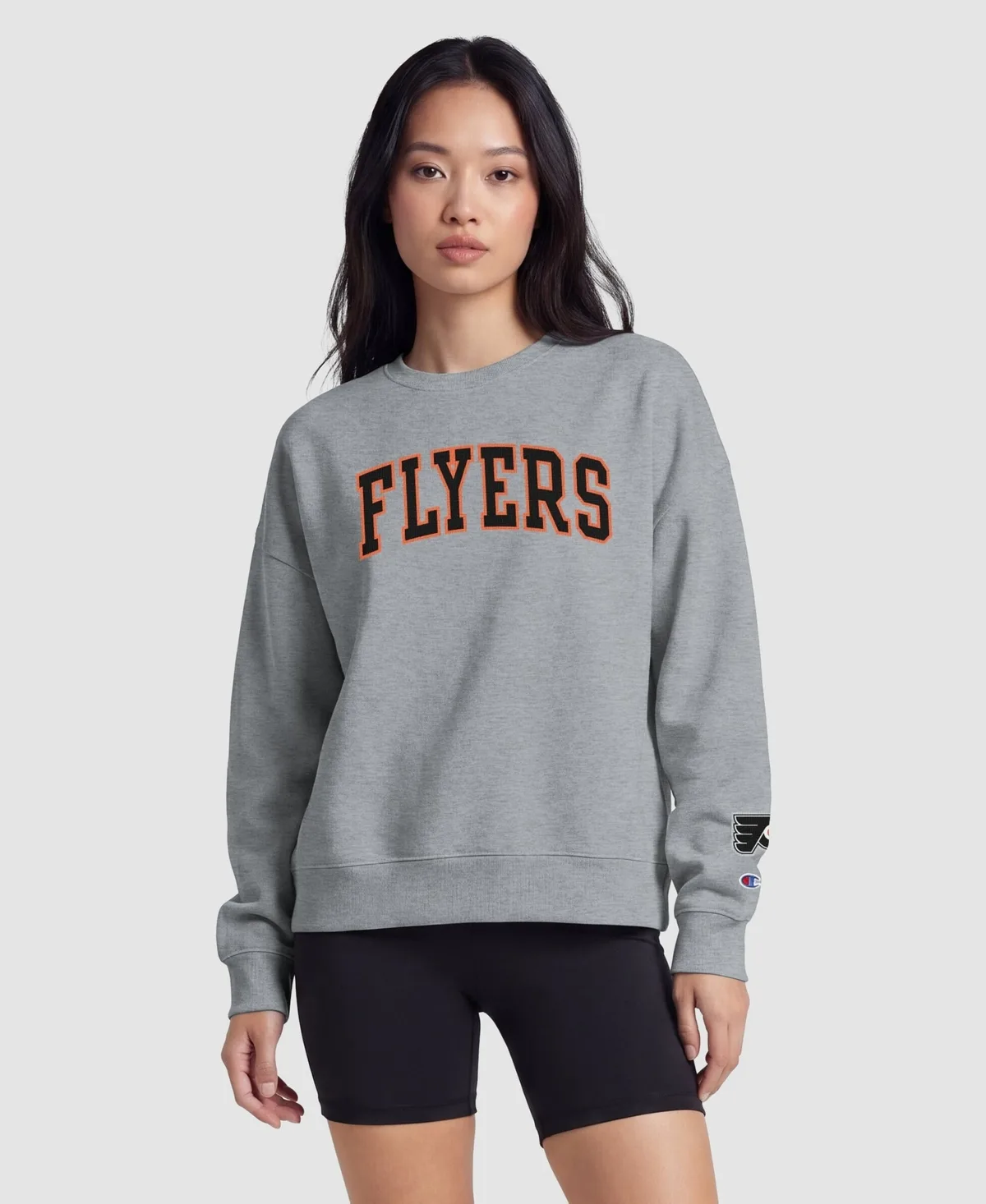 Philadelphia Flyers Applique Crewneck Sweatshirt by Champion