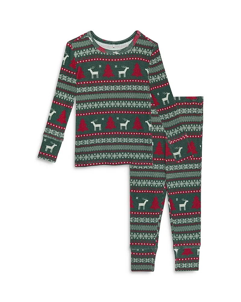 Holiday Fair Isle Classic Pajama Set by Posh Peanut