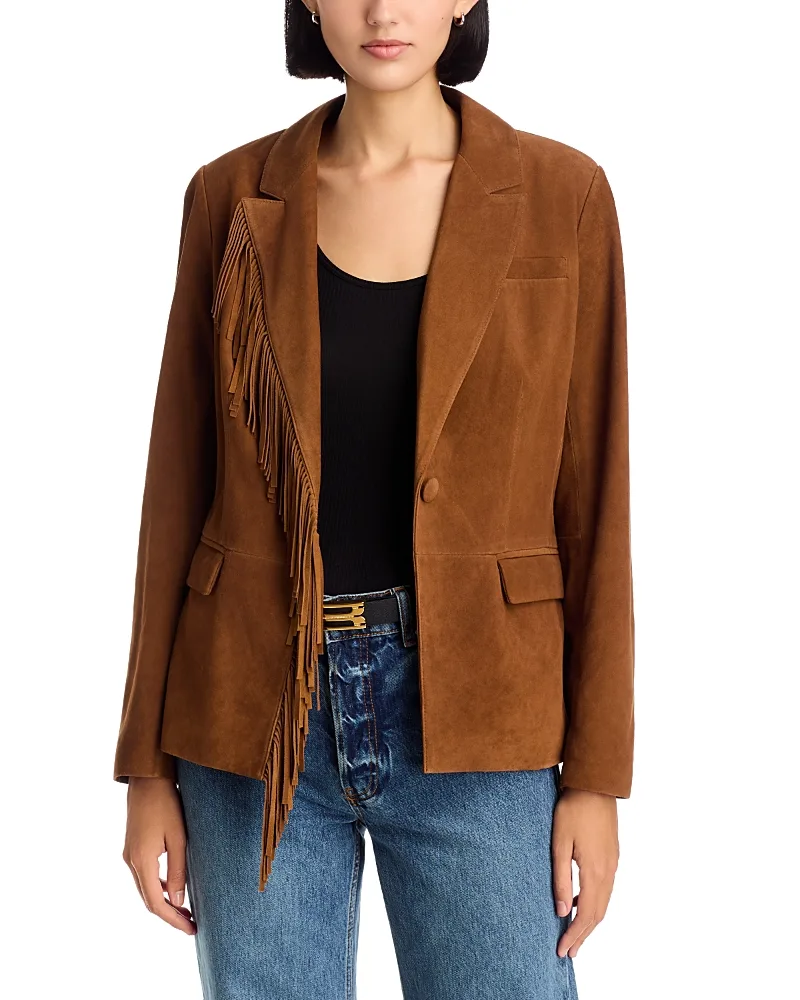 The Adeline Suede Jacket by Elie Tahari