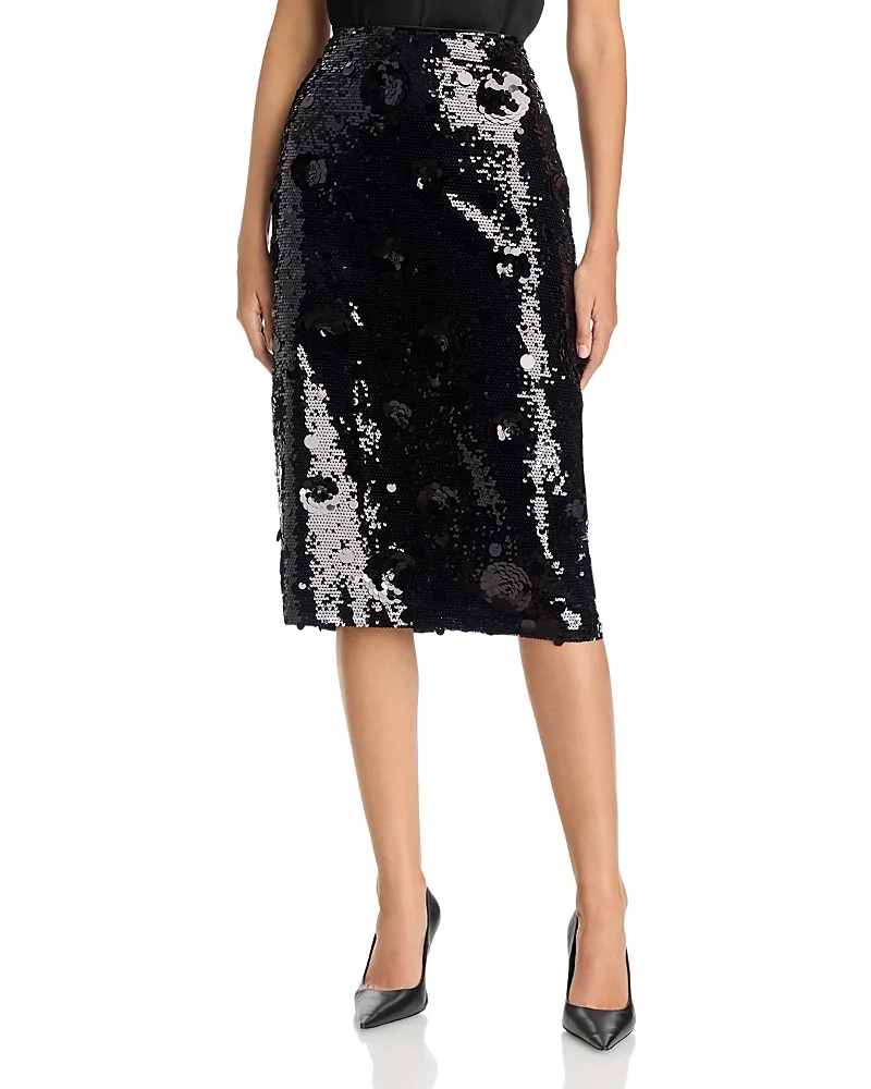 The Amira Sequin Midi Skirt