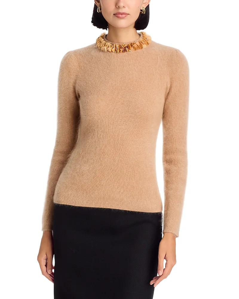 The Ling Jeweled Cashmere Sweater by Elie Tahari
