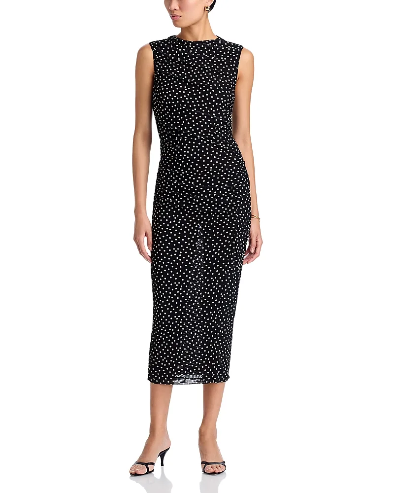 Sylviani Ruched Midi Dress by Veronica Beard