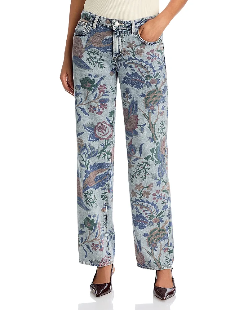 Gianna Stovepipe Low Rise Straight Jeans by L'AGENCE