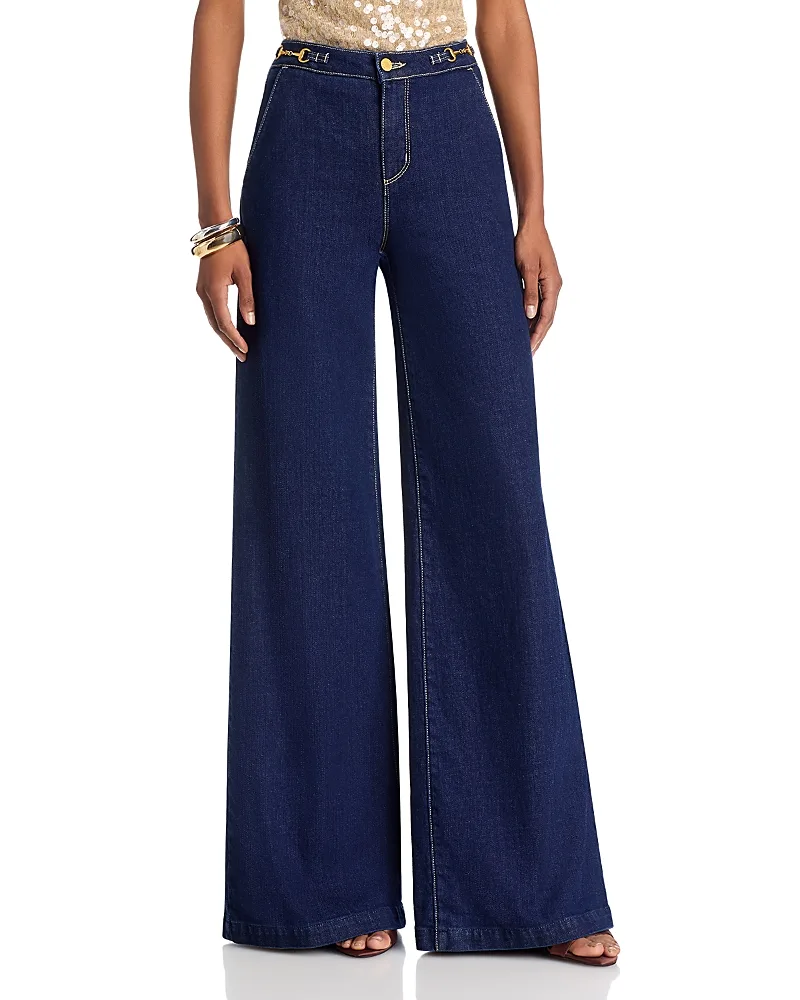 Jules Horsebit High Rise Wide Leg Jeans by L'AGENCE