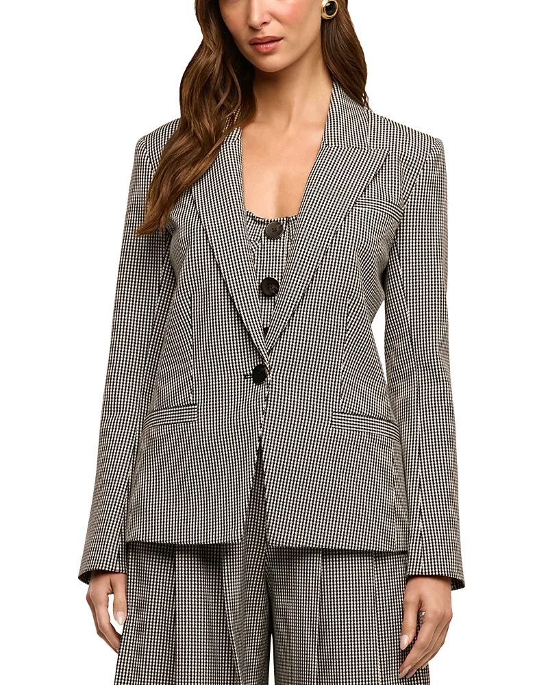 Blanche Houndstooth Blazer by L'AGENCE