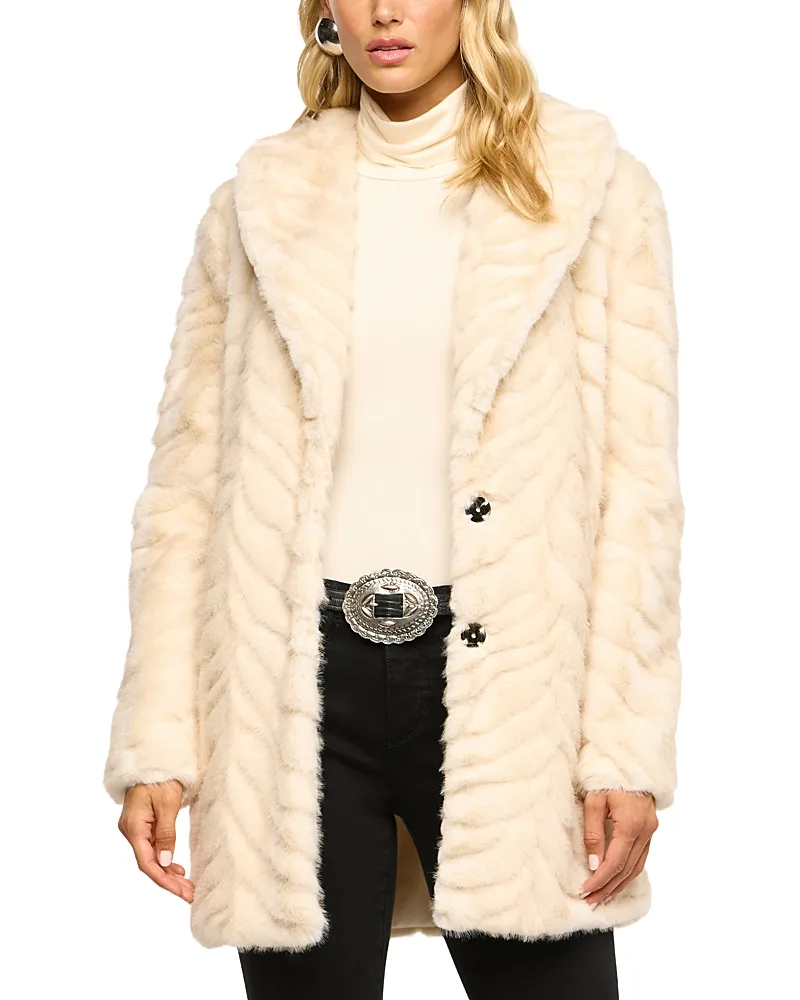 Toira Faux Fur Coat by L'AGENCE