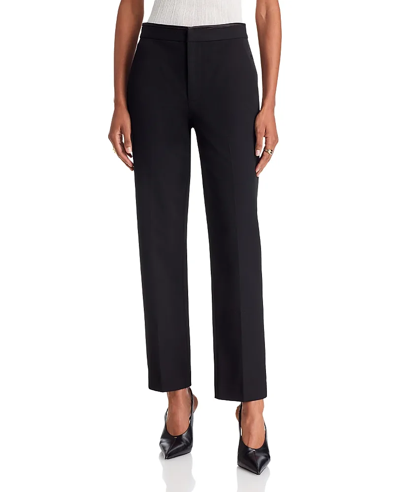 Satin Trim Rebel Trousers by L'AGENCE