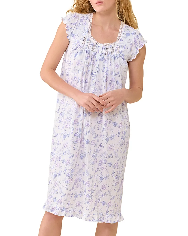 Cap Sleeve Cotton Pointelle Waltz Nightgown
