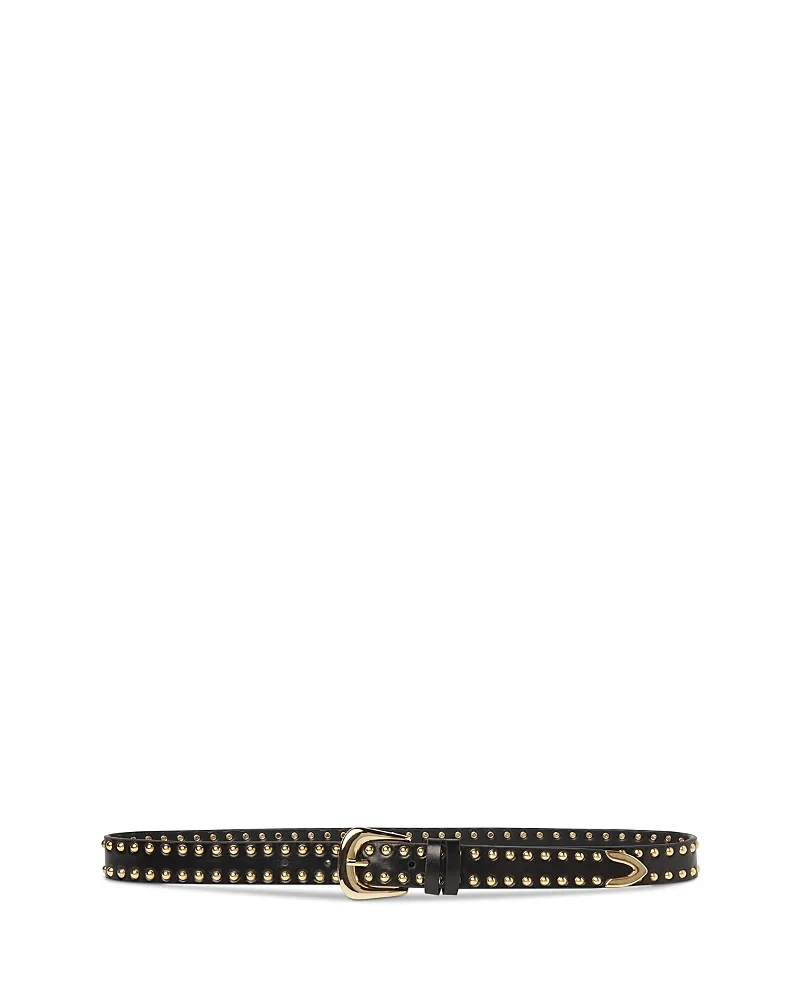 The Studded Western Leather Belt