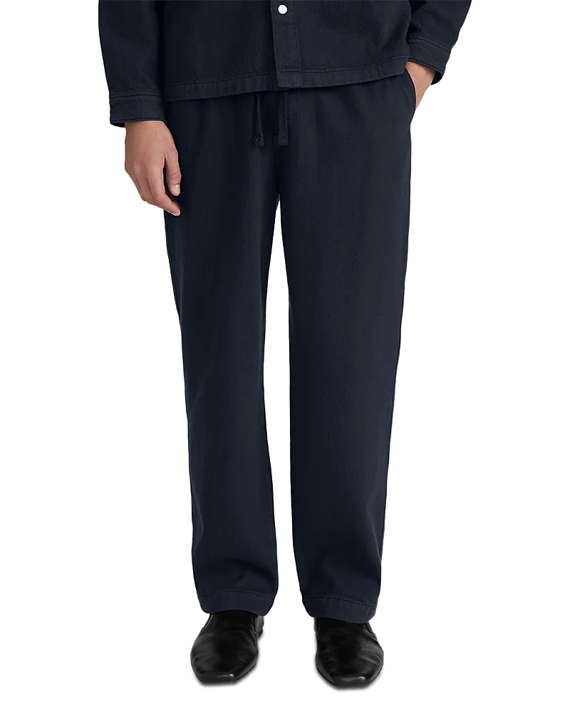 Textured Cotton Terry Travel Pants by FRAME