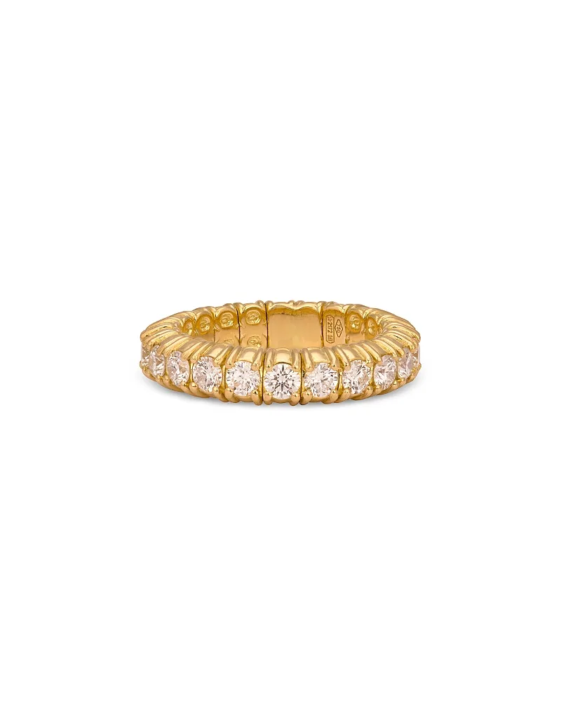 18K Yellow Gold Stretch Diamond Band, 1.97 Tcw by Zydo