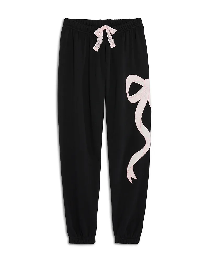 Dylan Bow Applique Jogger Pants by Katiejnyc