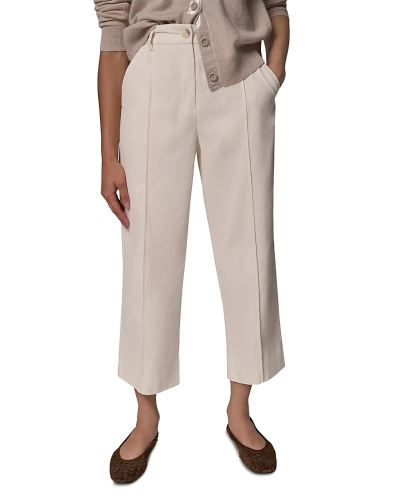 Cotton Corduroy Crop Pants by Donna Karan Weekend