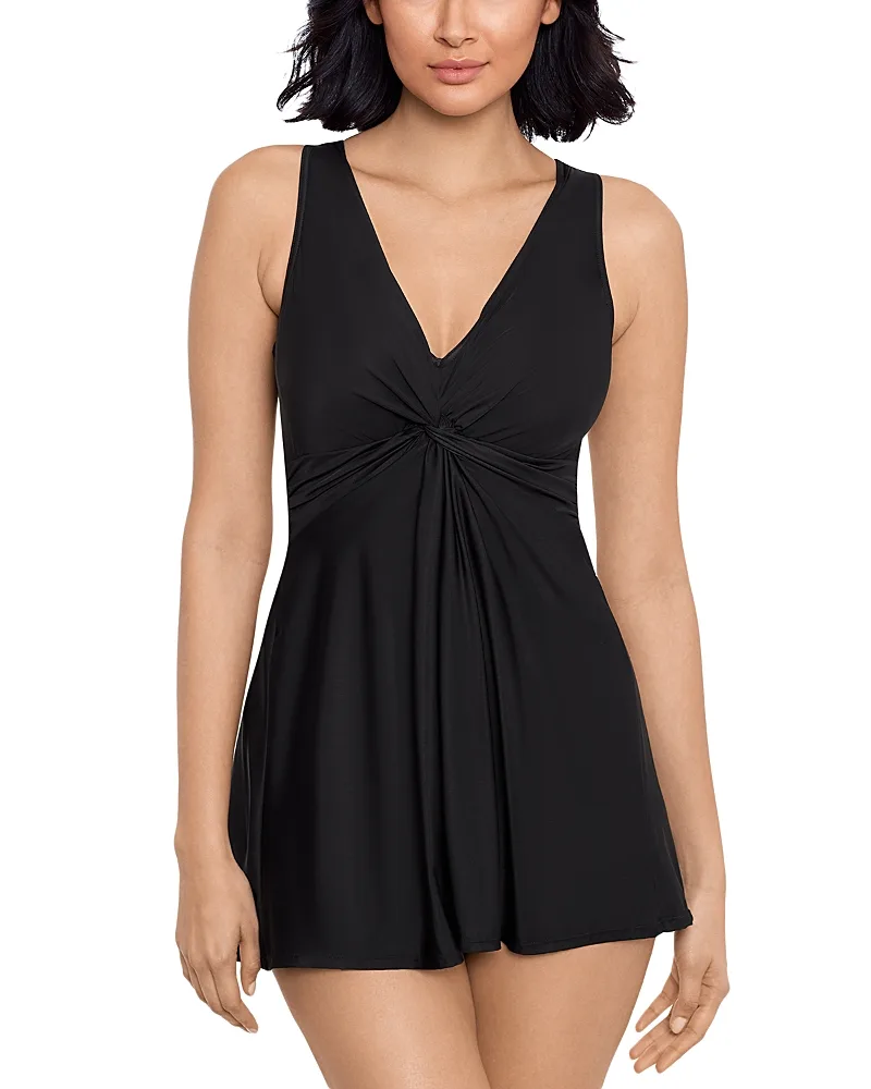 Miraclesuit Marais V Neck Swim Dress by Magicsuit