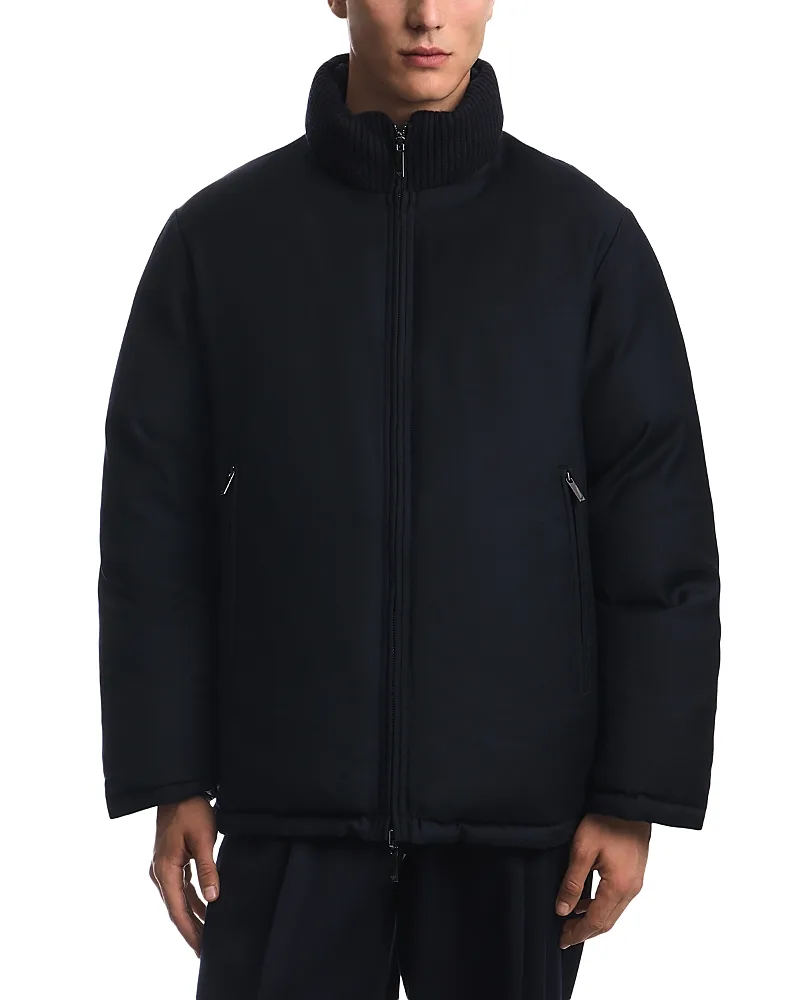 Emporio Armani Reversible Stand Collar Down Jacket