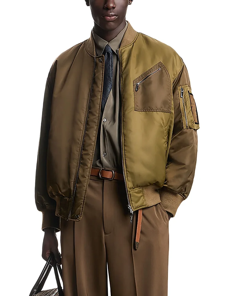 Emporio Armani Reversible Padded Military Bomber Jacket by Armani
