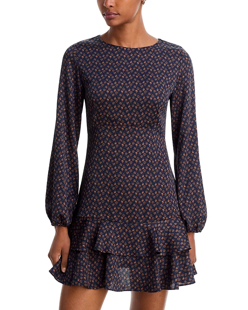 Emme Floral Ruffled Mini Dress