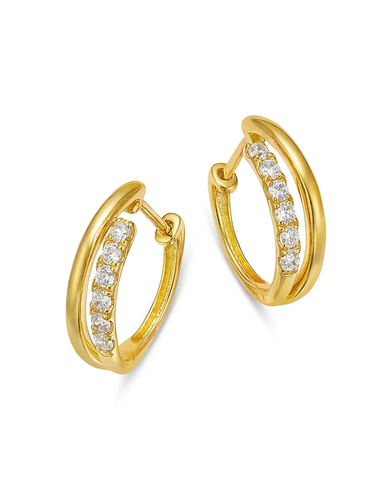 Diamond Huggie Hoop Earrings in 14K Yellow Gold, 0.23 Tcw by Bloomingdales Fine Collection