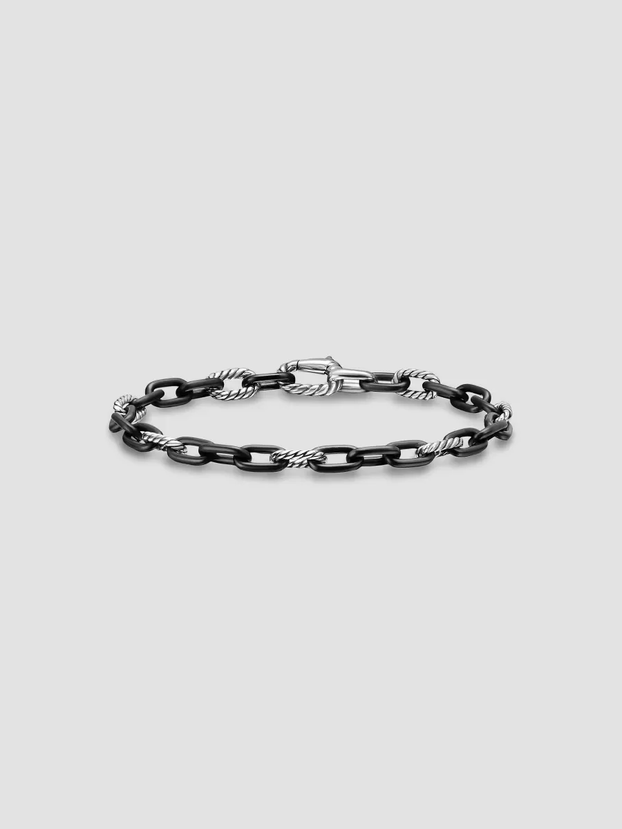 DY Madison Chain Bracelet in Black Titanium by David Yurman