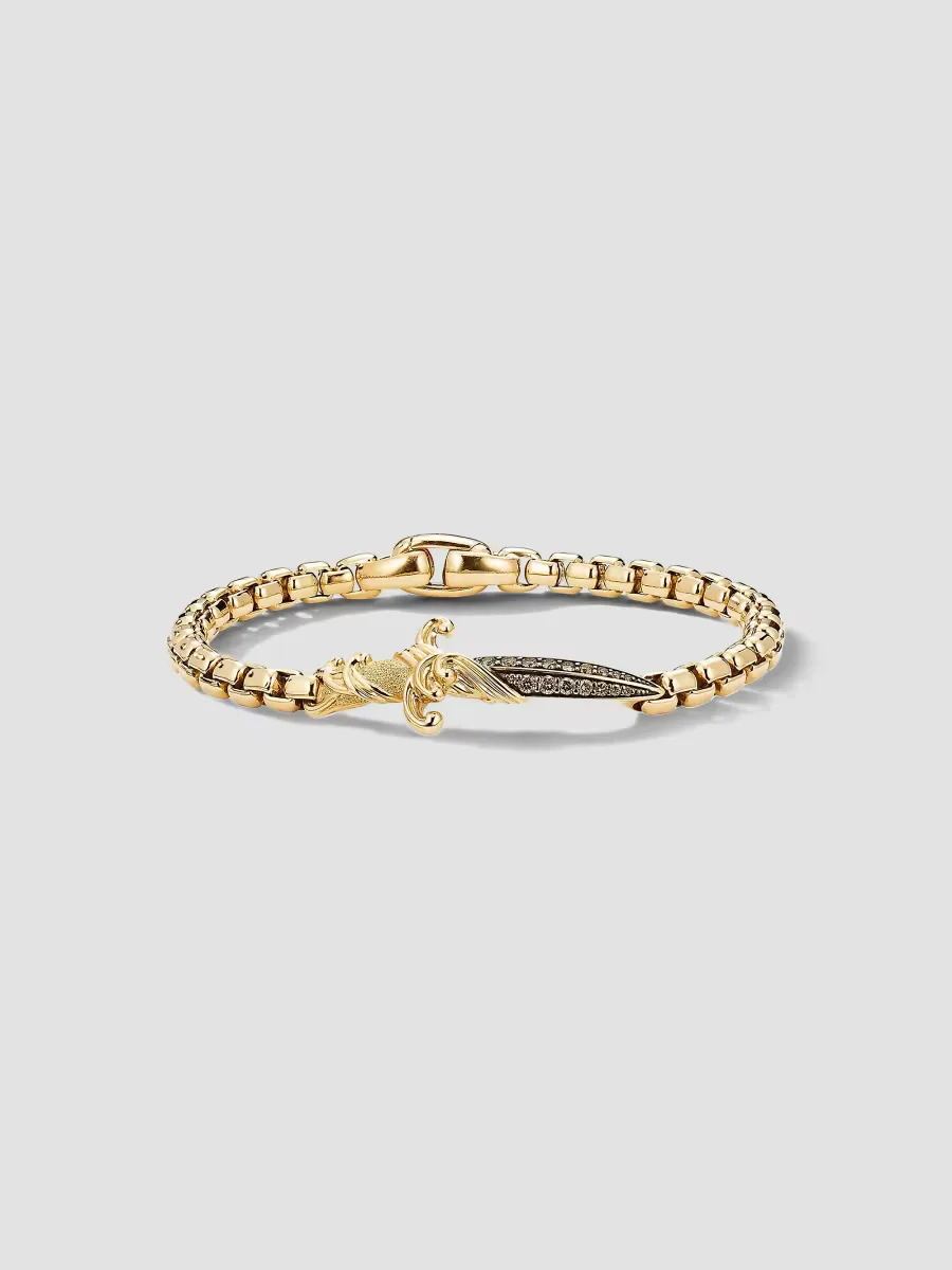 Waves Dagger Bracelet in 18K Yellow Gold by David Yurman