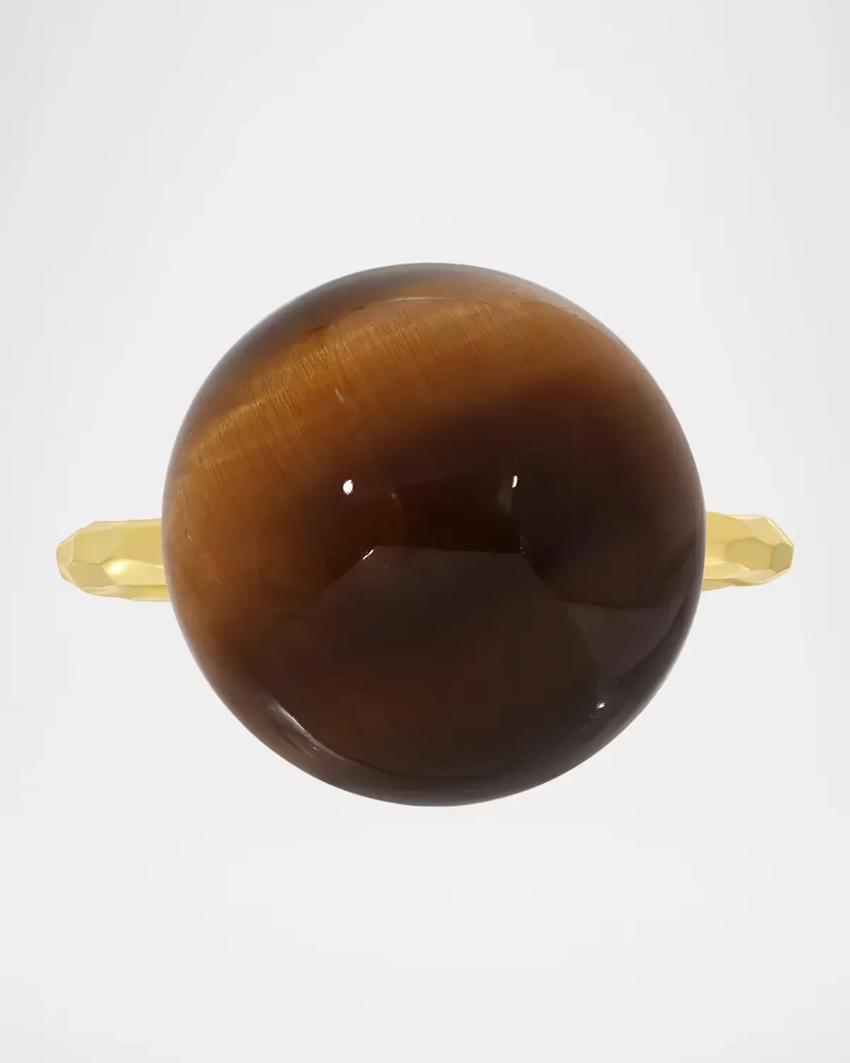 18K Tiger's Eye Orb Ring by Octavia Elizabeth