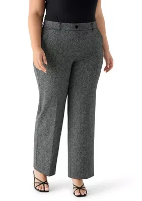Wide Leg Herringbone Pants by Kasper