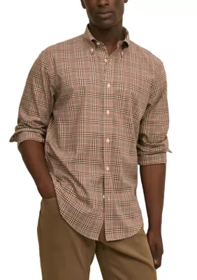 Regular Fit Non-Iron Twill Long Sleeve Sport Shirt by Brooks Brothers
