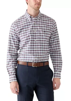 Regular Fit Long Sleeve Non-Iron Pattern Sport Shirt