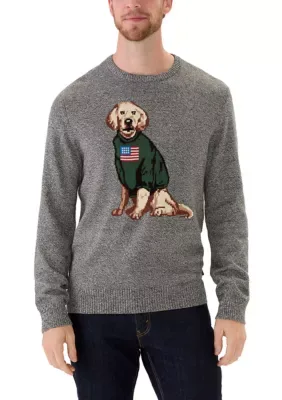 Winter Dog Crew Neck Sweater by Chaps