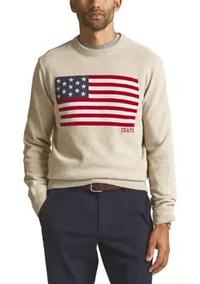Flag Novelty Crew Neck Sweater by Chaps