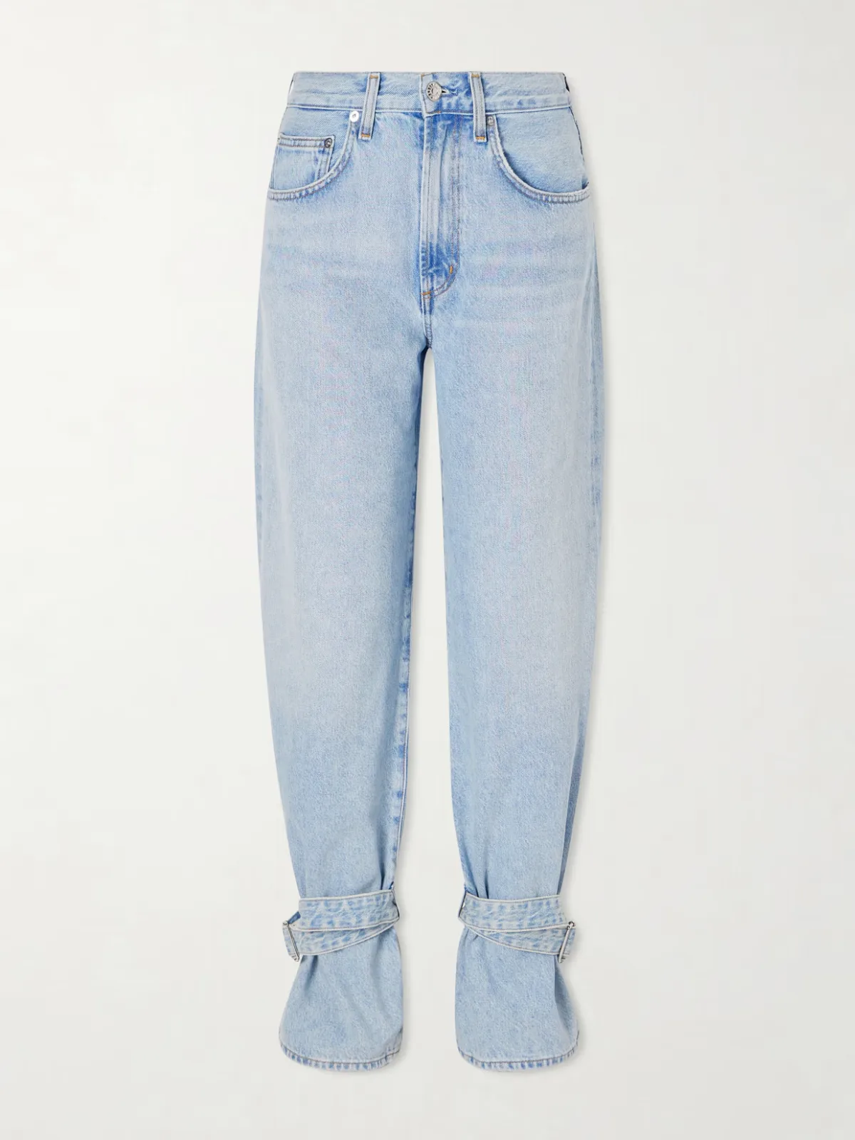- Belted Straight-leg Jeans - by AGOLDE