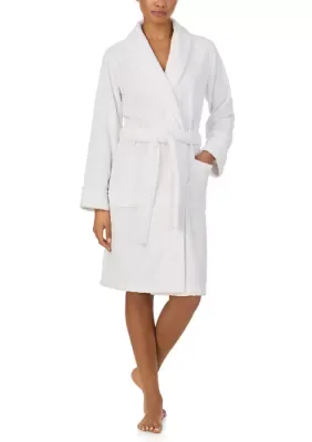 Lauren Ralph Lauren Long Sleeve Shawl Collar Short Robe by Ralph Lauren