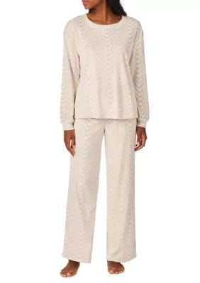 Long Sleeve Shirt and Pants Pajama Set by 40winks